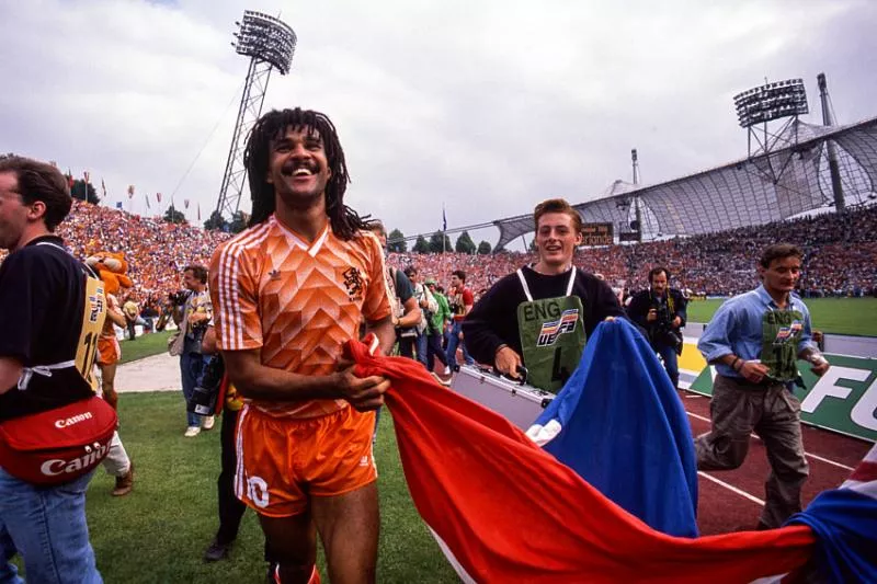 joie Ruud Gullit &#8211; 25.06.1988 &#8211; URSS / Pays Bas &#8211; Finale Championnat d&rsquo;Europe 1988 &#8211; Munich Photo : Michel Barrault / Icon Sport &#8211; Photo by Icon Sport