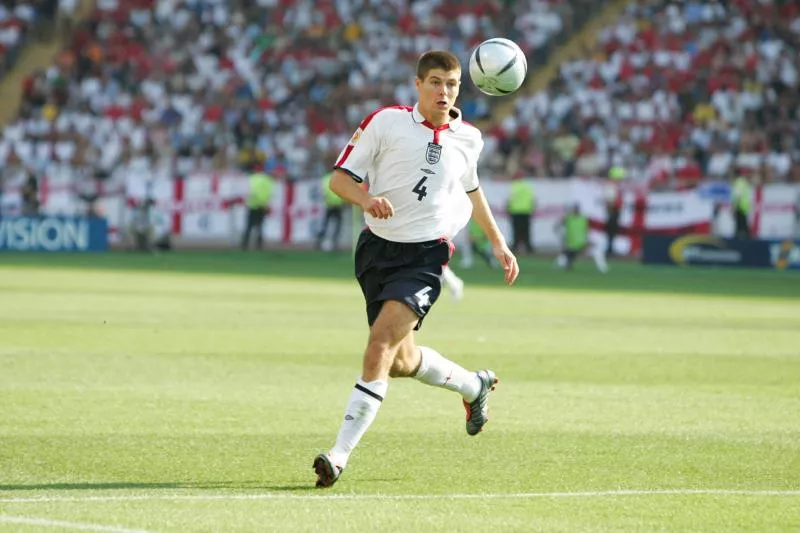 Steven GERRARD of England during the European Championship match between England and Switzerland at Estadio Cidade de Coimbra, Coimbra, Portugal on 17 June 2004 ( Photo by Alain Gadoffre / Onze / Icon Sport )   - Photo by Icon Sport