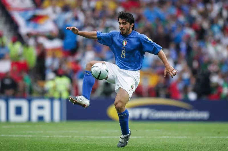 Gennaro GATTUSO of Italy during the European Championship match between Italy and Sweden at Estadio do Dragao, Porto, Portugal on 18 June 2004 ( Photo by Alain Gadoffre / Onze / Icon Sport )    - Photo by Icon Sport