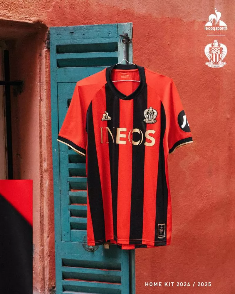 Pour ses 120 ans, l'OGC Nice dévoile son nouveau maillot