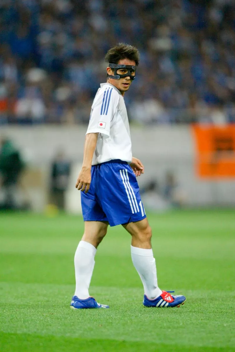 Tsuneyasu Miyamoto of Japan during the World Cup match between Japan and Belgium in Saitama Stadium in Saitama, Japan, on June 4th, 2002. (Photo by Olivier Prevosto/Icon Sport)   - Photo by Icon Sport