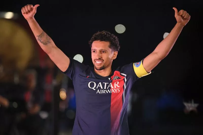 05 MARQUINHOS (psg) during the Ligue 1 Uber Eats match between Paris and Toulouse at Parc des Princes on May 12, 2024 in Paris, France.(Photo by Anthony Bibard/FEP/Icon Sport)   - Photo by Icon Sport