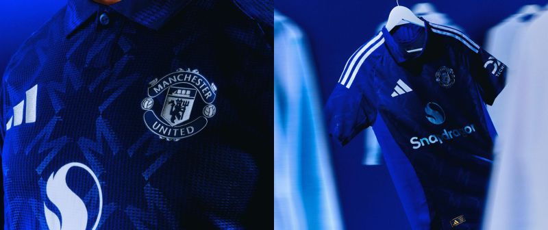Le bleu fait son retour sur le nouveau maillot extérieur de Manchester United