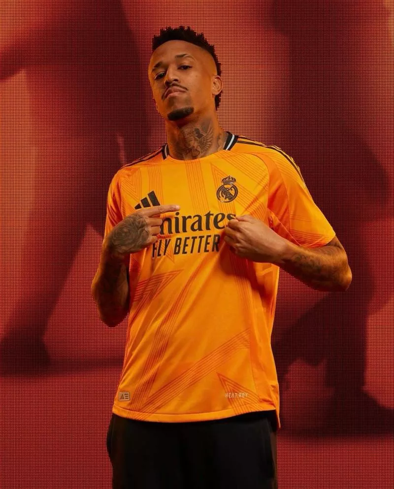 Le orange débarque sur le nouveau maillot extérieur du Real Madrid