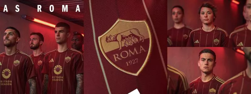 Le nouveau maillot domicile de la Roma présenté par adidas