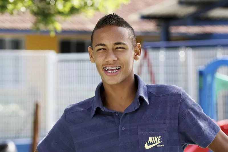 Neymar Jr records an advertising video for the Milk Drop on 7th May 2009 Photo : Saibun / Estado Contedo / Icon Sport   - Photo by Icon Sport