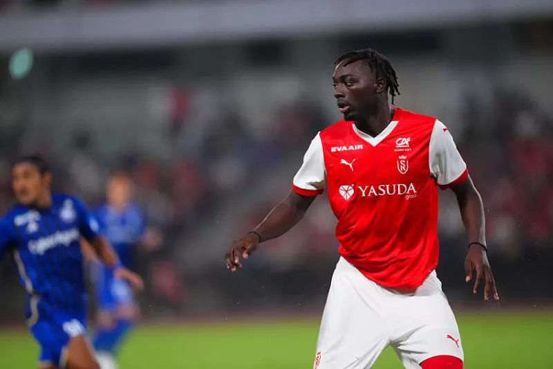 Arthur Tchaptchet of Reims during the friendly match between Machida Zelvia and Reims at Machida GION Stadium on July 31, 2024 in Tokyo, Japan. (Photo by Icon Sport)   - Photo by Icon Sport