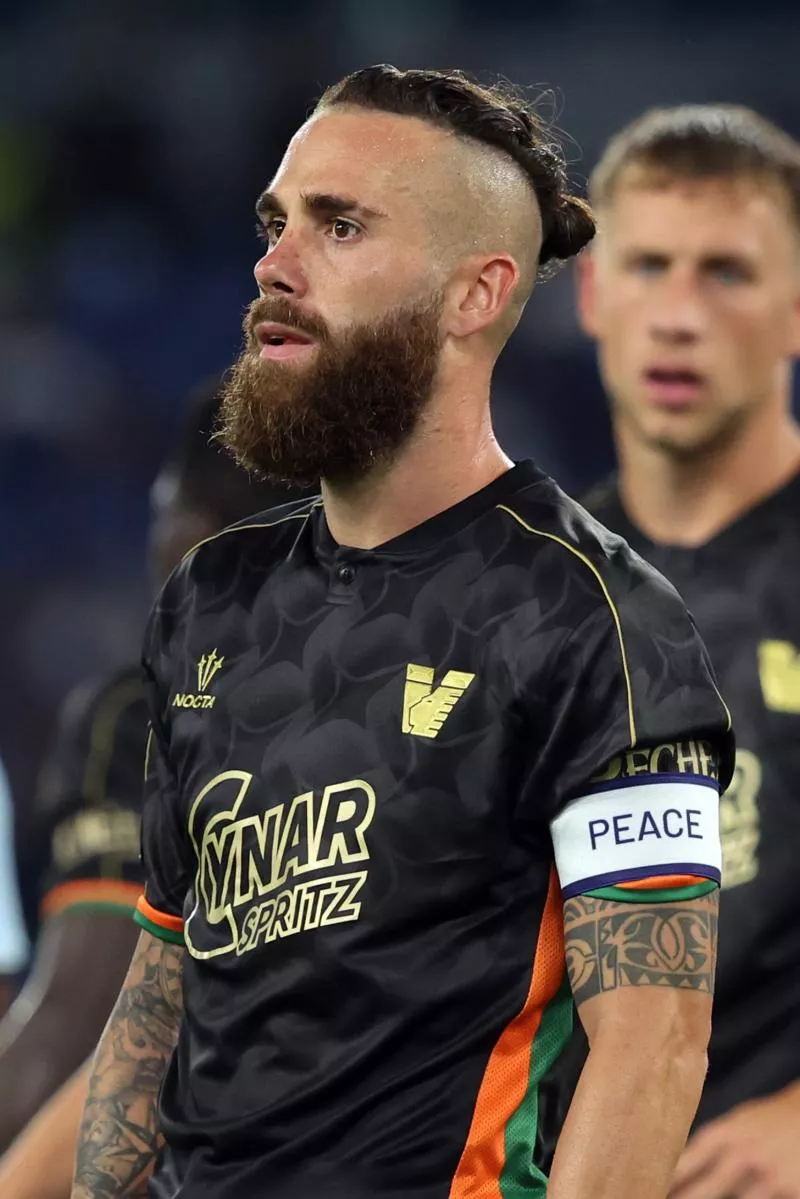 Rome, Italy 18.08.2024 : Francesco Zampano of Venezia during Italian football championship Serie A Enilive 2024-2025 match SS Lazio vs Venezia FC at Stadio Olimpico in Rome on August 18, 2024.   - Photo by Icon Sport