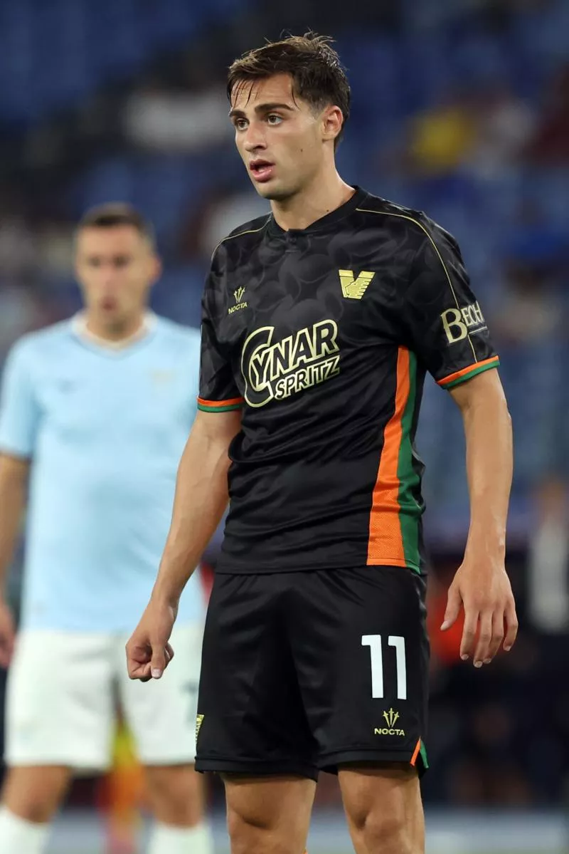 Rome, Italy 18.08.2024 : Gaetano Oristanio of Venezia during Italian football championship Serie A Enilive 2024-2025 match SS Lazio vs Venezia FC at Stadio Olimpico in Rome on August 18, 2024.   - Photo by Icon Sport