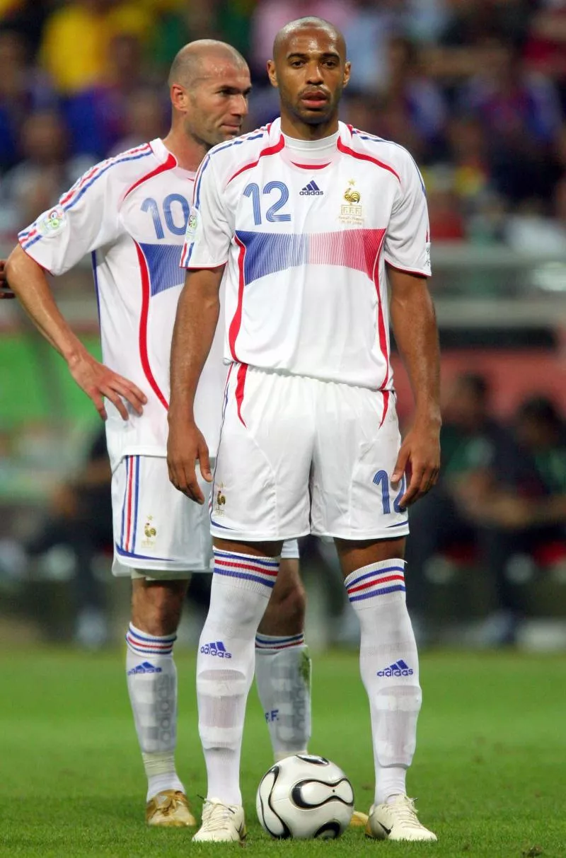 Zinedine ZIDANE / Thierry HENRY - France / Bresil - 01.07.2006 - 1/4 Finale COupe du Monde 2006 - Photo : Pollex/ActionPress/ Icon Sport  Local Caption  91275610   - Photo by Icon Sport