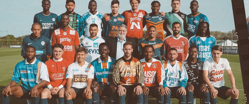 Quand les joueurs de Montpellier enfilent des maillots rétro pour l’anniversaire du club