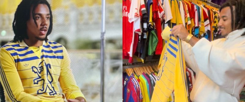 Quand Jules Koundé se pointe sur Téléfoot avec un maillot vintage de Sochaux