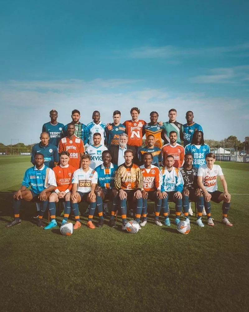 Quand les joueurs de Montpellier enfilent des maillots rétro pour l'anniversaire du club