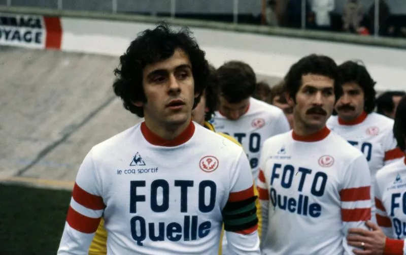 Michel Platini during the Division 1 match between Reims and Nancy on January 1, 1978, in Reims, France Photo : Max Colin / Icon Sport   - Photo by Icon Sport