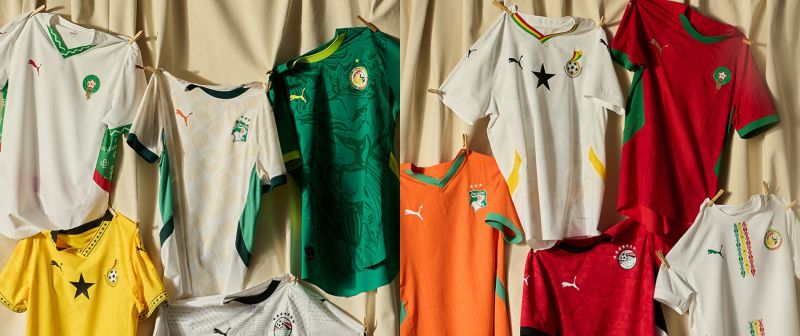 PUMA présente les nouveaux maillots de ses nations africaines