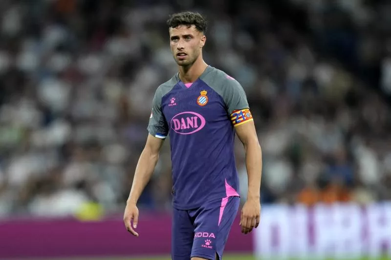 Javi Puado of RCD Espanyol during the La Liga EA Sports match between Real Madrid and RCD Espanyol played at Santiago Bernabeu Stadium on September 21, 2024 in Madrid, Spain. (Photo by Juan Perez / Pressinphoto / Icon Sport)   - Photo by Icon Sport