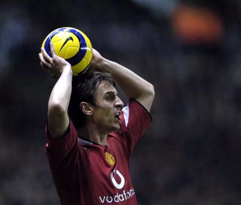 Gary NEVILLE - Manchester United / Villarreal - 22.111.2005 - 1er tour Champions League 2005 / 2006 - Photo : Sbi / Icon Sport   - Photo by Icon Sport