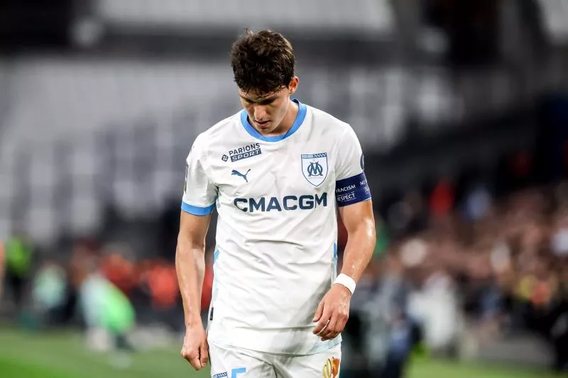 Leonardo BALERDI of Marseille during the Ligue 1 McDonald's match between Marseille and Angers at Orange Velodrome on October 4, 2024 in Marseille, France. (Photo by Johnny Fidelin/Icon Sport)   - Photo by Icon Sport