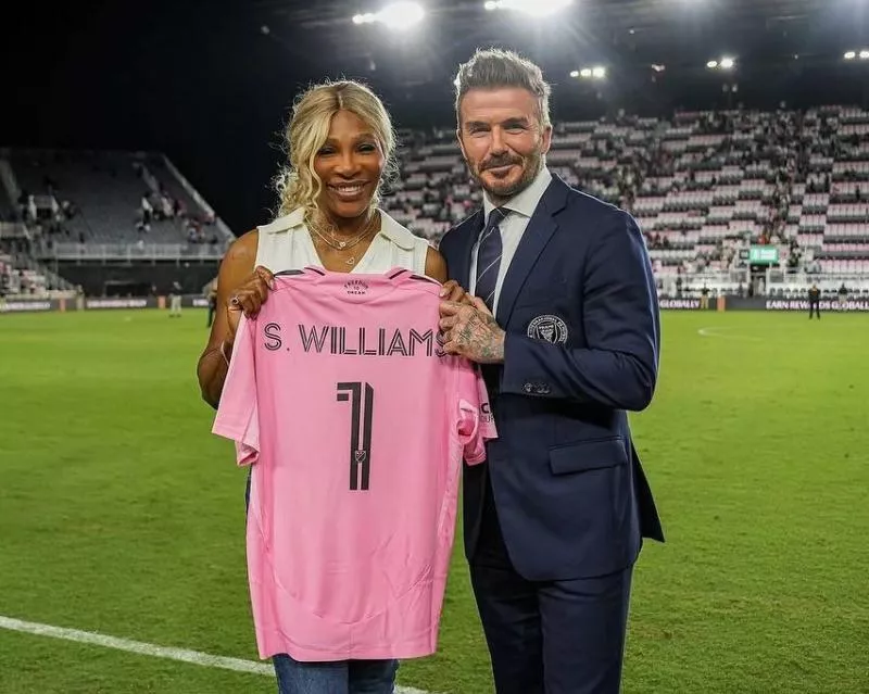 Pogba en compagnie de Serena Williams et David Beckham à Miami