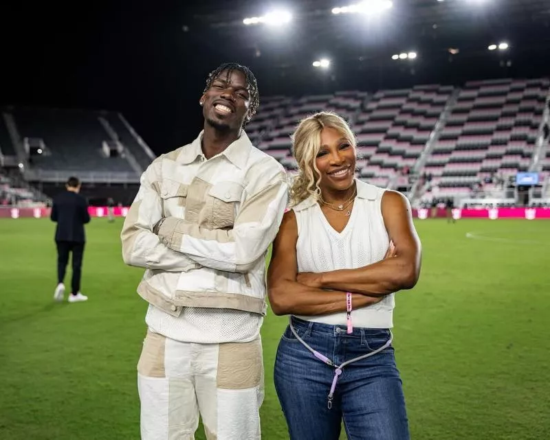 Pogba en compagnie de Serena Williams et David Beckham à Miami