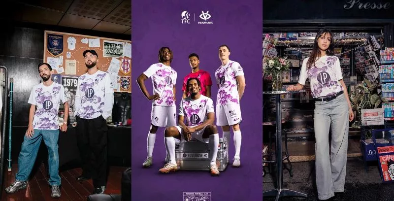 Le Toulouse FC sort son nouveau maillot third en collaboration avec la marque de Bigflo et Oli