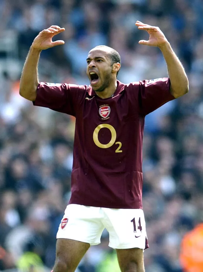 Joie Thierry HENRY - 22.04.2006 - Arsenal / Tottenham - 36e journee Premier League Photo : SBI / Icon Sport   - Photo by Icon Sport