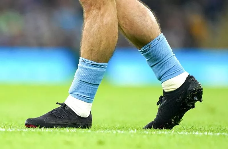 Close up of Manchester City's Jack Grealish's custom Nike Phantom GX boots during the Premier League match at the Etihad Stadium, Manchester. Picture date: Sunday February 12, 2023. - Photo by Icon sport   - Photo by Icon Sport