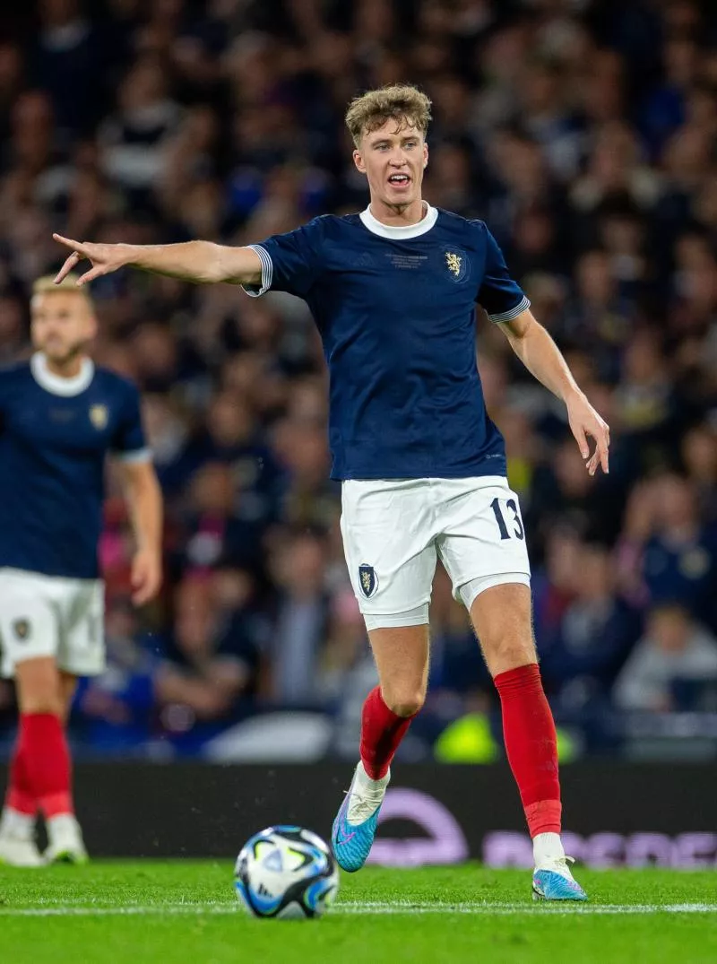 12th September 2023; Hampden Park, Glasgow, Scotland: International Football Friendly, Scotland versus England; Jack Hendry of Scotland shouts instructions - Photo by Icon sport   - Photo by Icon Sport