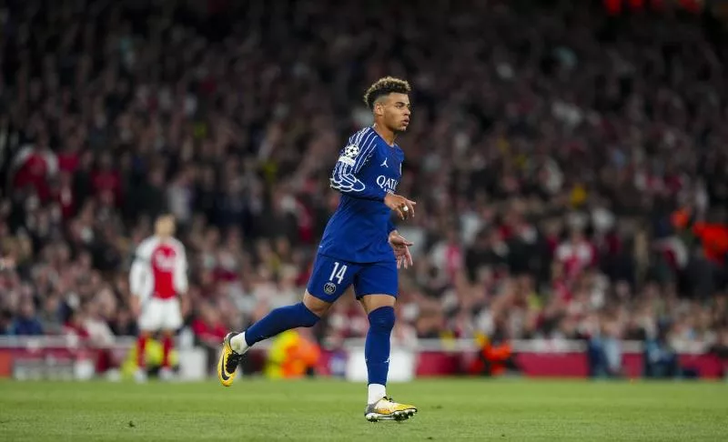 Désiré Doué portait une paire de Mercurial de 2017 face à Arsenal