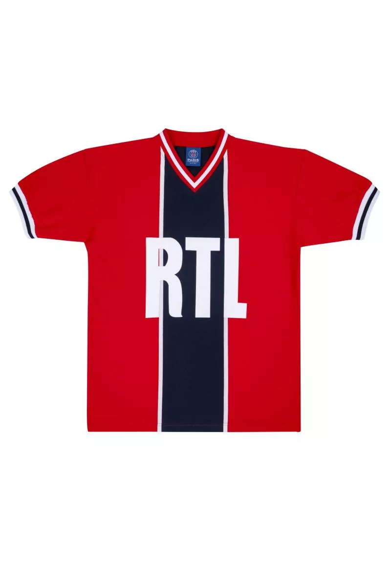 Le PSG réédite son maillot RTL rouge mythique de 1975