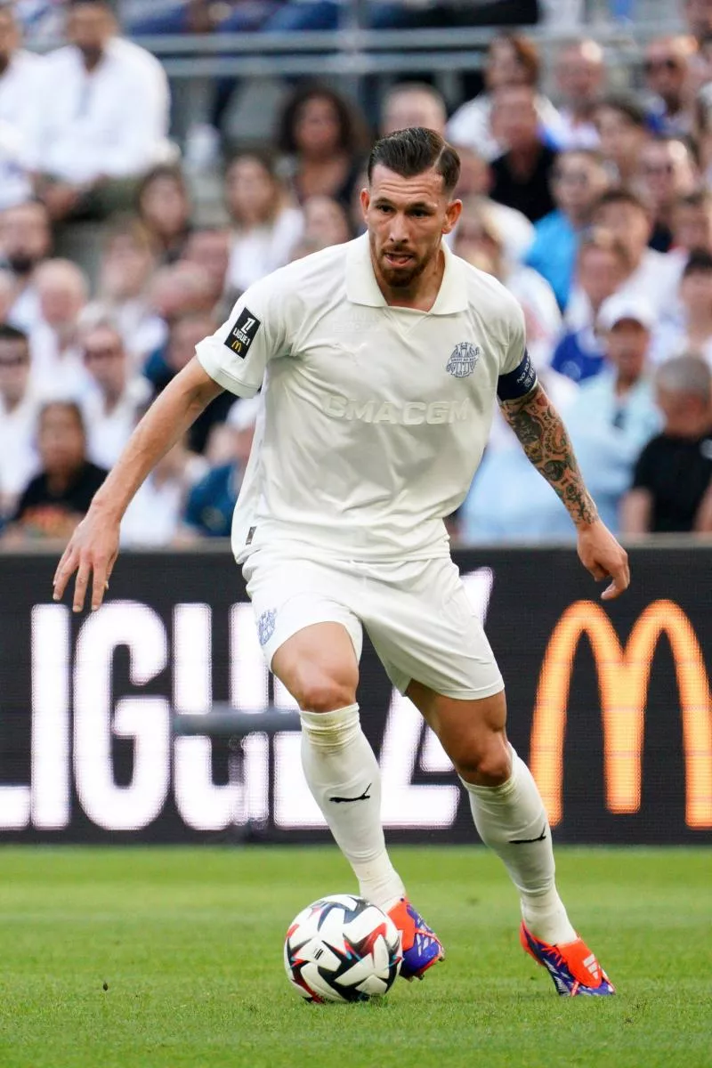 23 Pierre-Emile HOJBJERG (om) during the Ligue 1 MCDonald's match between Olympique de Marseille and Nice at Orange Velodrome on September 14, 2024 in Marseille, France. (Photo by Dave Winter/FEP/Icon Sport)   - Photo by Icon Sport