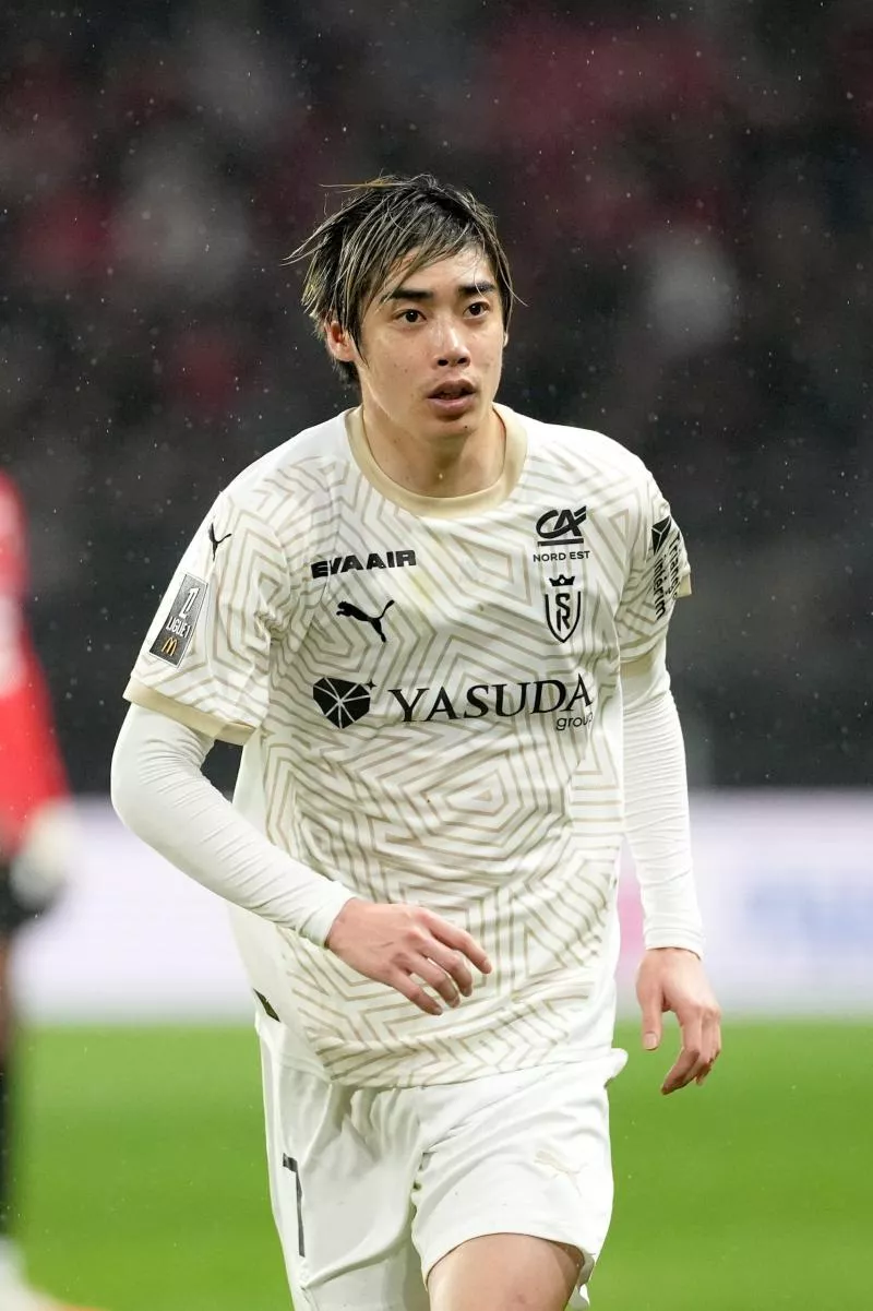 07 Junya ITO (sdr) during the Ligue 1 McDonald's match between Rennes and Reims at Roazhon Park on February 21, 2025 in Rennes, France. (Photo by Dave Winter/FEP/Icon Sport)   - Photo by Icon Sport