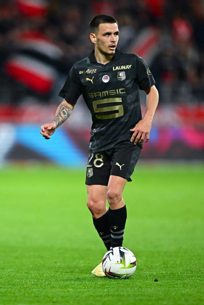 Enzo Le FEE of Stade Rennais FC during the Ligue 1 Uber Eats match between Reims and Rennes at Stade Auguste Delaune on May 19, 2024 in Reims, France.(Photo by Baptiste Fernandez/Icon Sport)   - Photo by Icon Sport