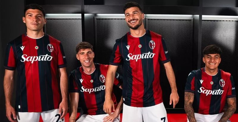 Le nouveau maillot 2025-2026 de Bologne signé Macron