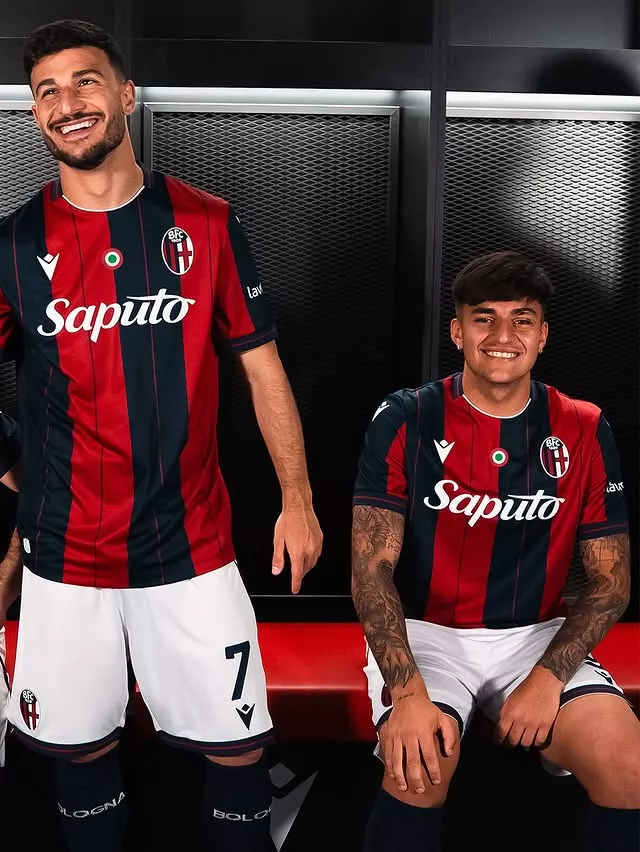 Le nouveau maillot 2025-2026 de Bologne signé Macron