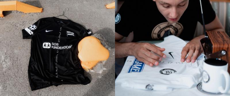 Du braille sur les nouveaux maillots européens du Sturm Graz
