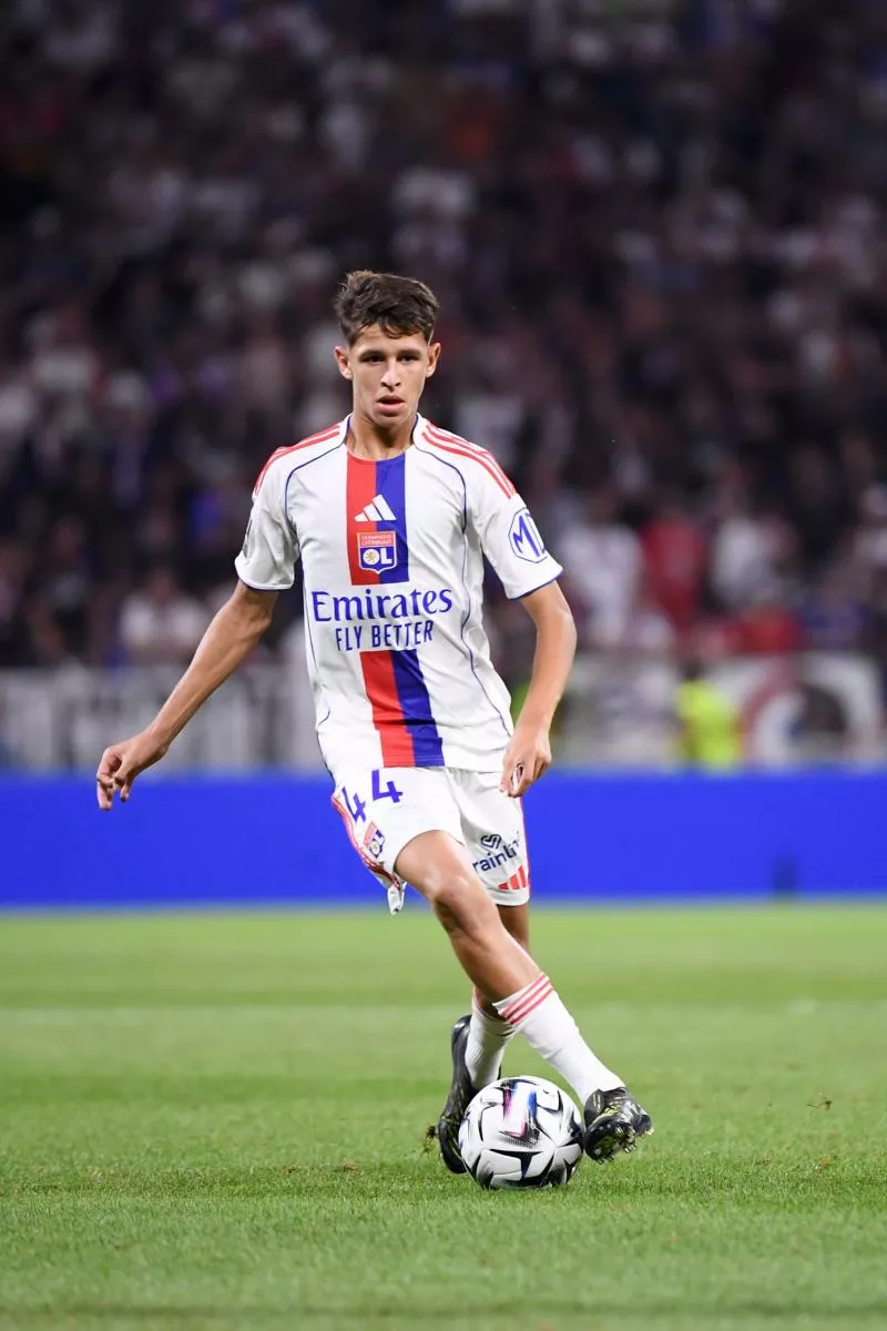44 Khalis MERAH (ol) during the Ligue 1 McDonald's match between Lyon and Marseille at Groupama Stadium on August 31, 2025 in Lyon, France. (Photo by Philippe Lecoeur/FEP/Icon Sport)   - Photo by Icon Sport