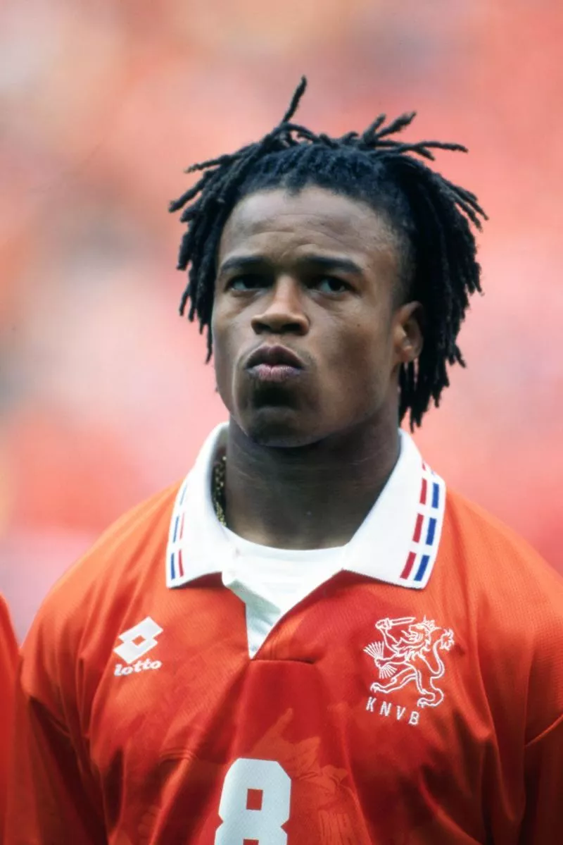 Fußball, firo :     10.06.1996 Fußball EM Euro Europameisterschaft 1996 Gruppenphase , Gruppe 1 , Gruppe A , Archivfoto , Archivbilder  Niederlande - Schottland 0:0 Edgar Davids , halbe Figur , Portrait    $worldrightsEs gelten unsere AGB, einsehbar auf www.firosportphoto.de, copyright by firo sportphoto: Coesfelder Str. 207 D-48249 Dülmen www.firosportphoto.de mail@firosportphoto.de (V o l k s b a n k   B o c h u m - W i t t e n ) BLZ.: 430 601 29 Kt. Nr.: 341 117 100 Tel:  +49-2594-9916004 Fax: +49-2594-9916005  Photo by Icon Sport   - Photo by Icon Sport