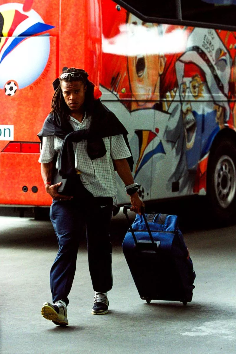 Holland's Edgar Davids arrives for the game  Photo by Icon Sport   - Photo by Icon Sport