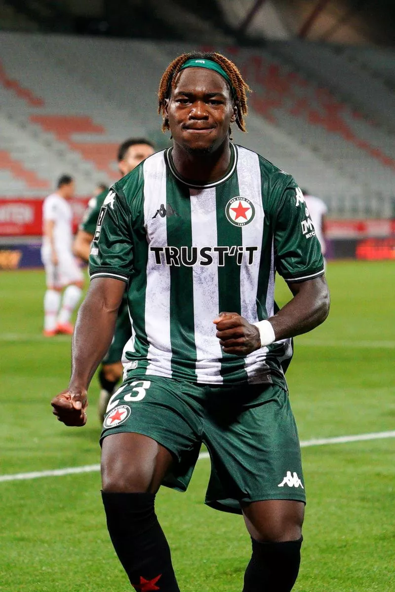 23 Jovany IKANGA (red) during the Ligue 2 BKT match between AS Nancy-Lorraine and Red Star FC at Stade Marcel Picot on September 19, 2025 in Nancy, France. (Photo by Dave Winter/FEP/Icon Sport)   - Photo by Icon Sport
