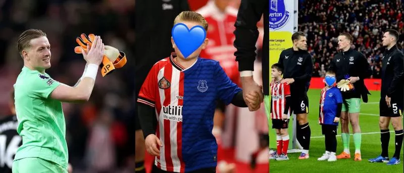 Jordan Pickford rend hommage à Sunderland avec un maillot hybride