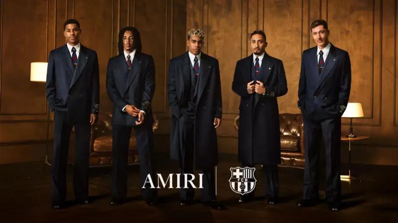 Le FC Barcelone s’associe à AMIRI pour sa garde-robe d’avant-match