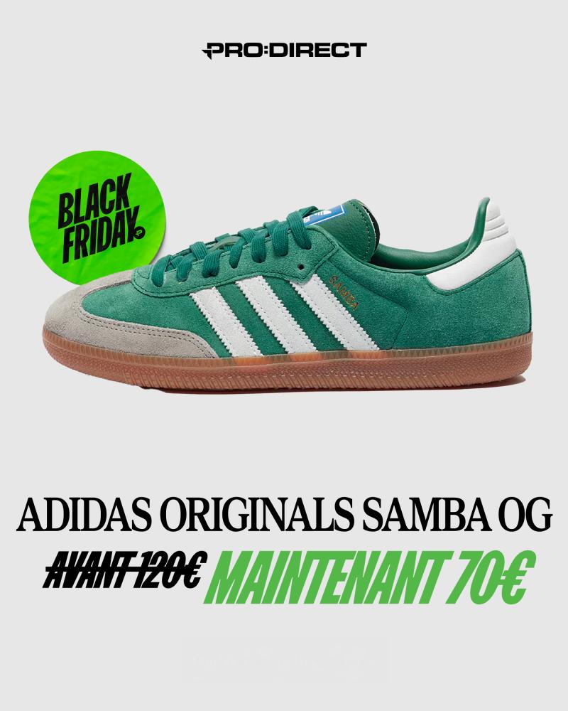 Maillots, crampons, sneakers, ballons : la sélection Pro : Direct Soccer pour le Black Friday