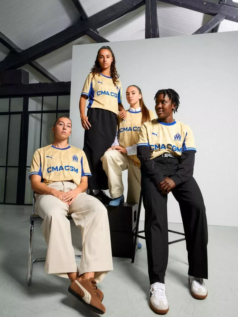 L’OM dévoile un maillot doré en hommage à la cité phocéenne