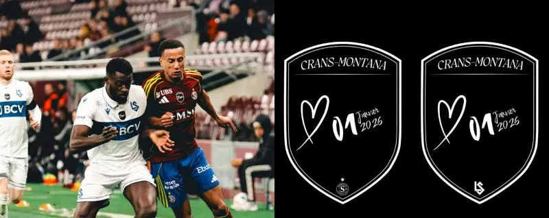 Le patch de deux clubs suisses en hommage aux victimes de Crans-Montana