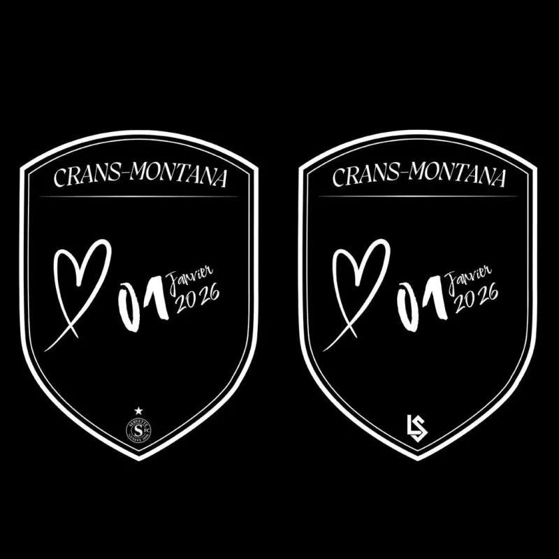 Le patch de deux clubs suisses en hommage aux victimes de Crans-Montana