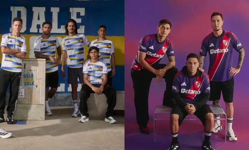 Boca Juniors et River Plate dévoilent de nouveaux maillots third