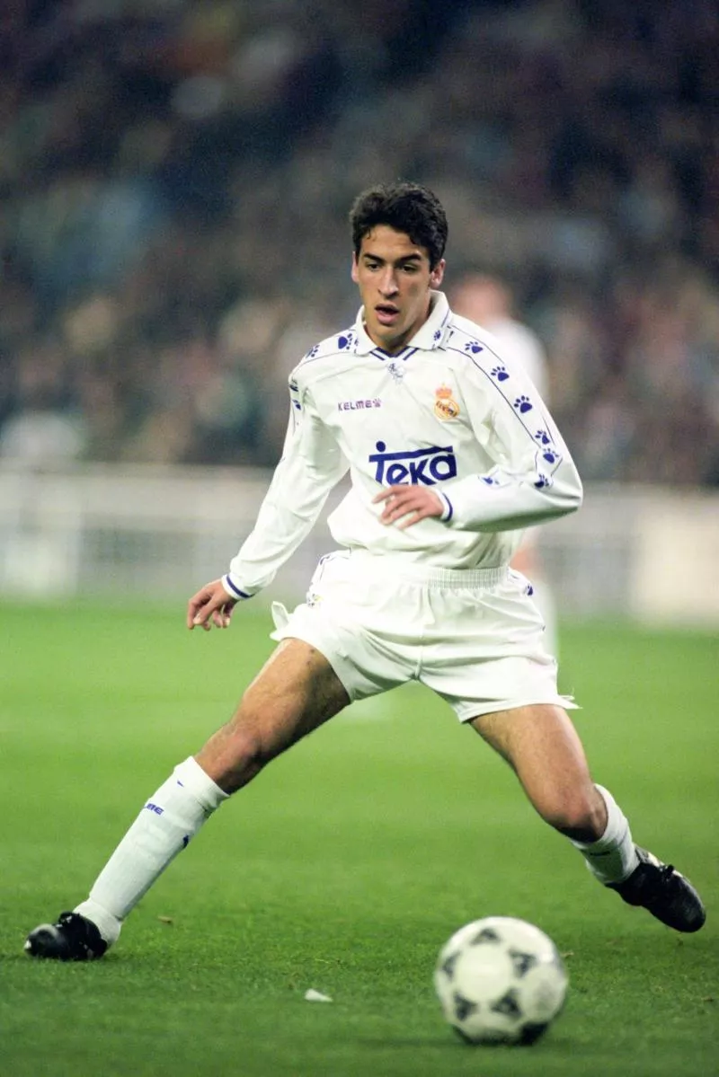 Raul during the Liga match between Real Madrid and Sevilla on 5th February 1995 Photo : Tony Marshall / PA Images / Icon Sport   - Photo by Icon Sport