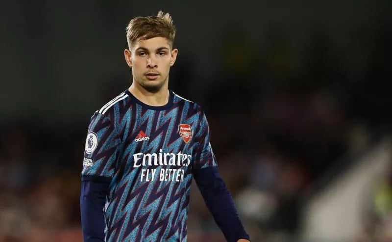 London, England, 13th August 2021. Emile Smith Rowe of Arsenal during the Premier League match at Brentford Community Stadium, London. Picture credit should read: Paul Terry / Sportimage    Photo by Icon Sport   - Photo by Icon Sport