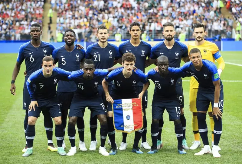 Les maillots de l'équipe de France en Coupe du monde depuis 1998